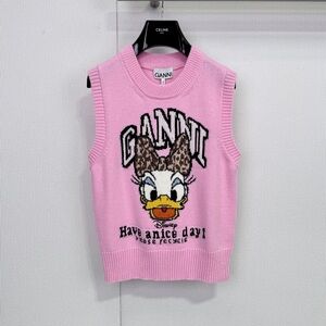 GANNI Pink Disney Sweater Vest